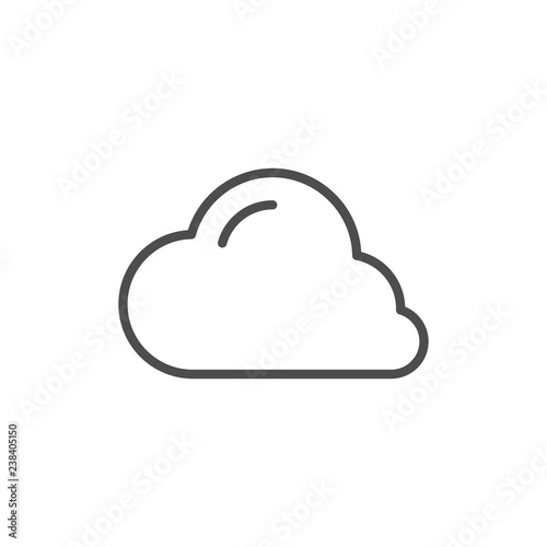 Cloud line icon