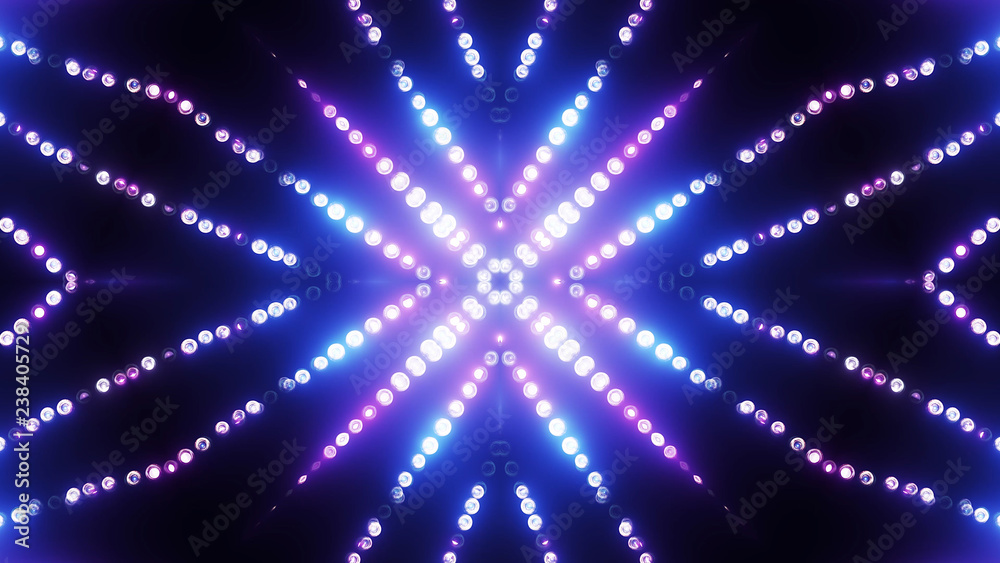 3d render blue-violet circle led VJ background 3d render blue-violet circle led VJ background