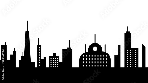 City scape silhouette icon. Element of cityscapes illustration. Signs and symbols icon can be used for web, logo, mobile app, UI, UX