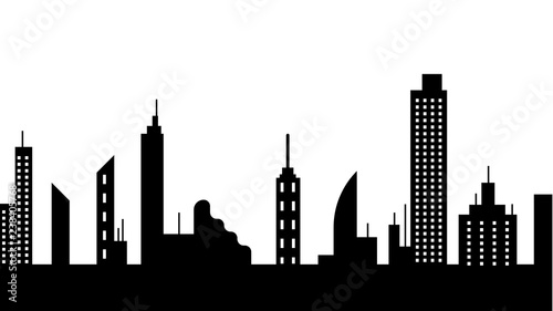 City scape silhouette icon. Element of cityscapes illustration. Signs and symbols icon can be used for web  logo  mobile app  UI  UX