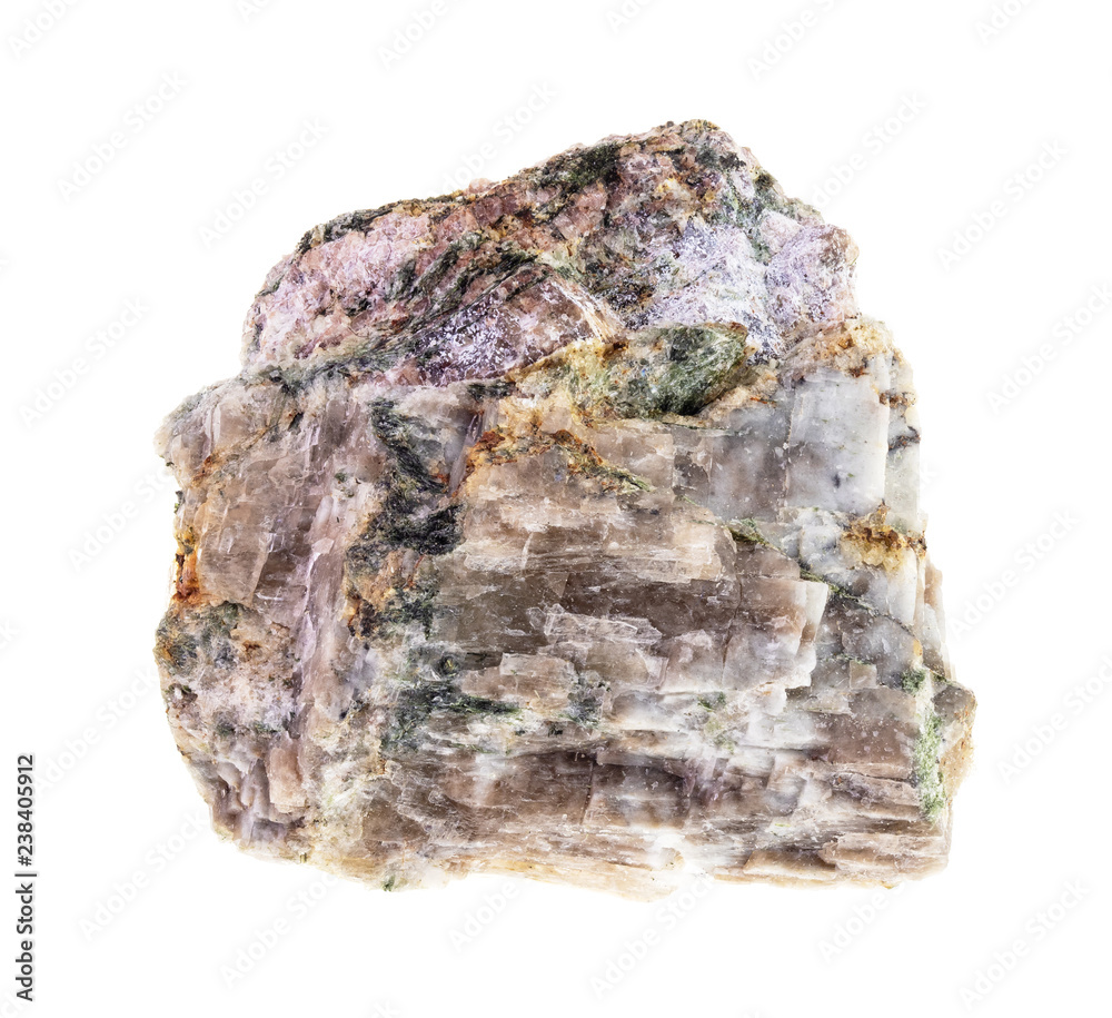 raw delhayelite stone on white raw delhayelite stone on white