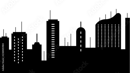 City scape silhouette icon. Element of cityscapes illustration. Signs and symbols icon can be used for web, logo, mobile app, UI, UX