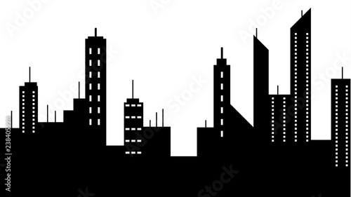 City scape silhouette icon. Element of cityscapes illustration. Signs and symbols icon can be used for web, logo, mobile app, UI, UX