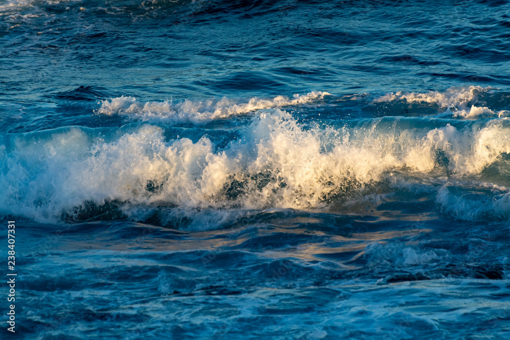 Background with dark blue ocean water waves Background with dark blue ocean water waves