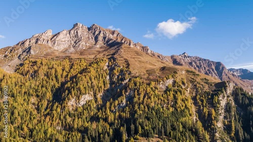 Aerial footage from Vals a beautiful area in Grison, Switzerland. Filmed during the Autumn with the DJI Inspire 2 drone in 5.2k RAW and downscaled to 4k. photo