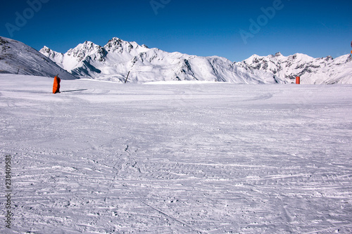 Beautiful landscape of the mountains of Austria in the villages of Fiss and Ladiss     photo