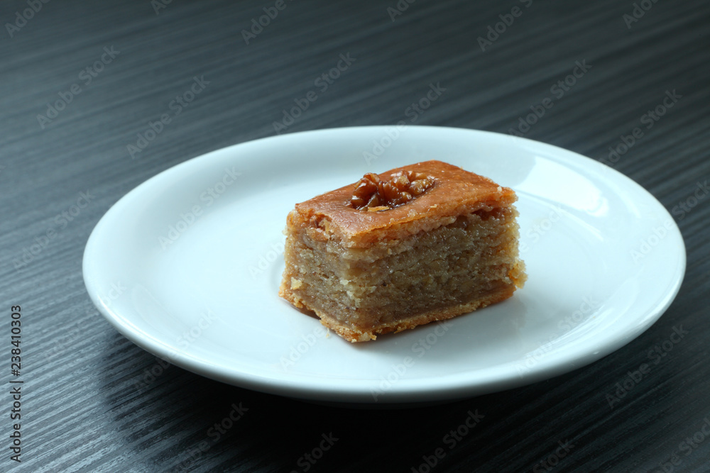 baklava on a plate / turkish baklava on a plate baklava on a plate / turkish baklava on a plate