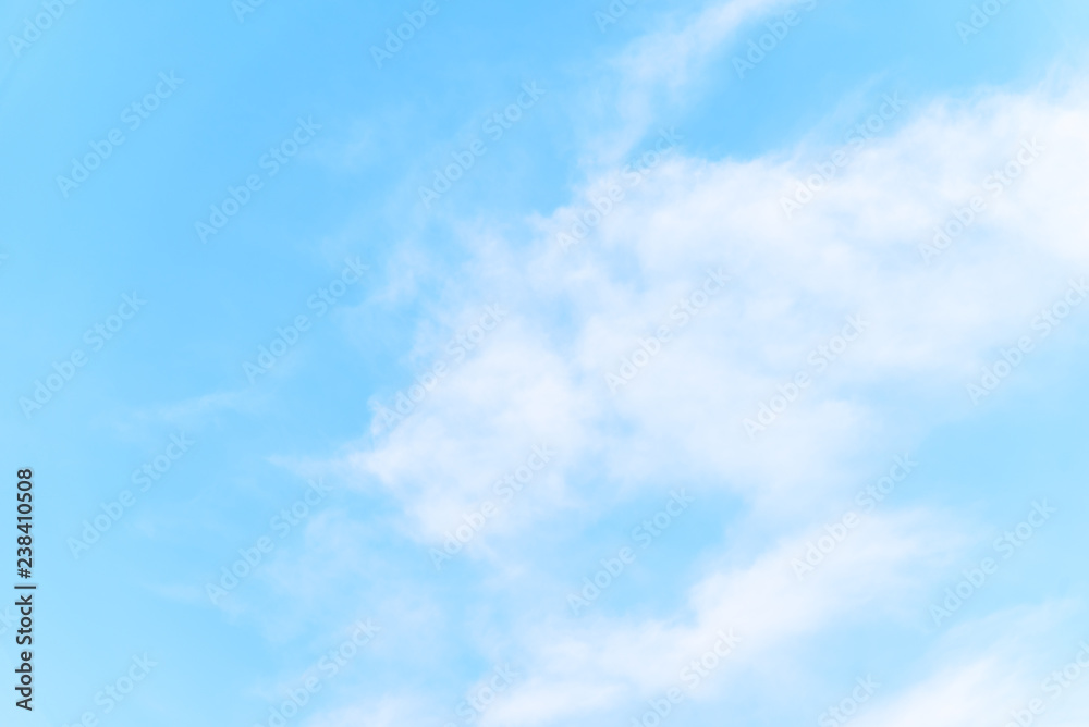 Fototapeta premium The nature of blue sky with cloud in the morning.
