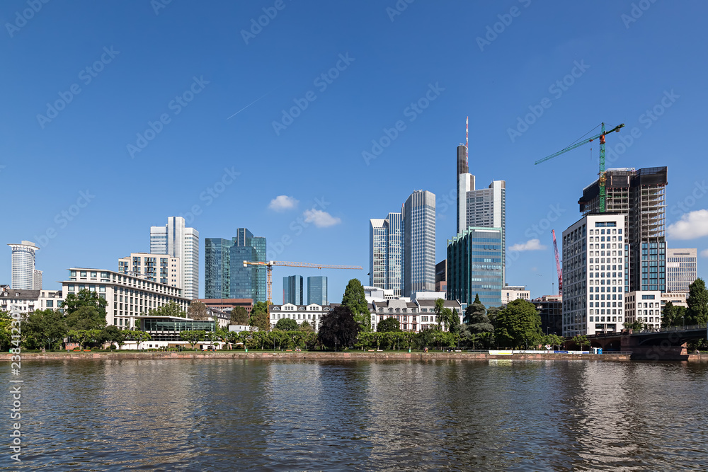 Fototapeta premium Skyline of Frankfurt am Main (Germany)