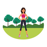 fit woman doing exercise