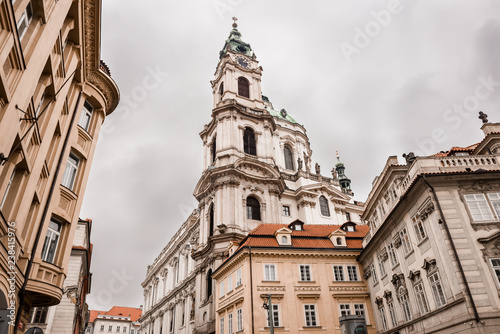 The Church of Saint Nicholas is a Baroque church in the Lesser Town of Prague. Travel photography © sherlesi 