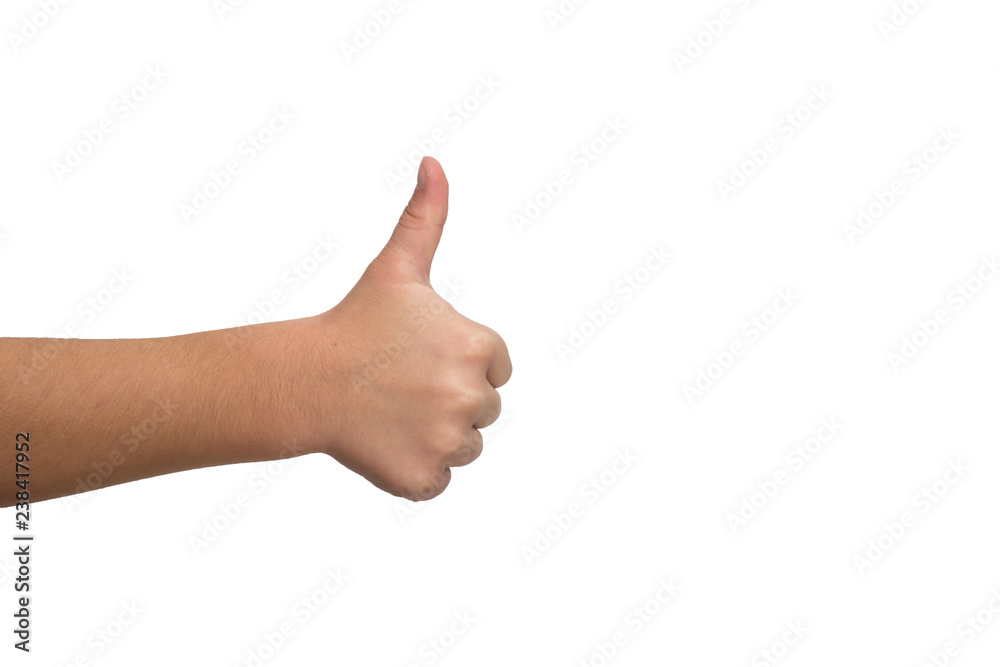 Child hand shows thump up.Positive sign of agreement and like. Child hand shows thump up.Positive sign of agreement and like.