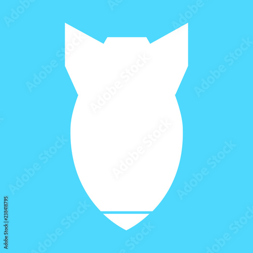 Illustration and icon missile bomb