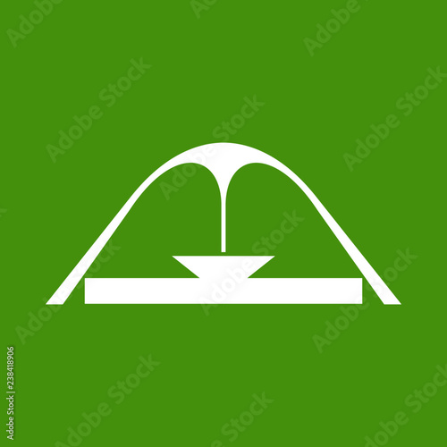 Illustration and icon of Apoteose Square at Sambodromo, Rio de Janeiro, Brazil, February