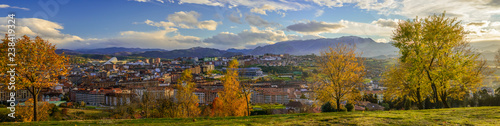 Vista panorámica de la ciudad de Oviedo, Asturias, España, Europa.