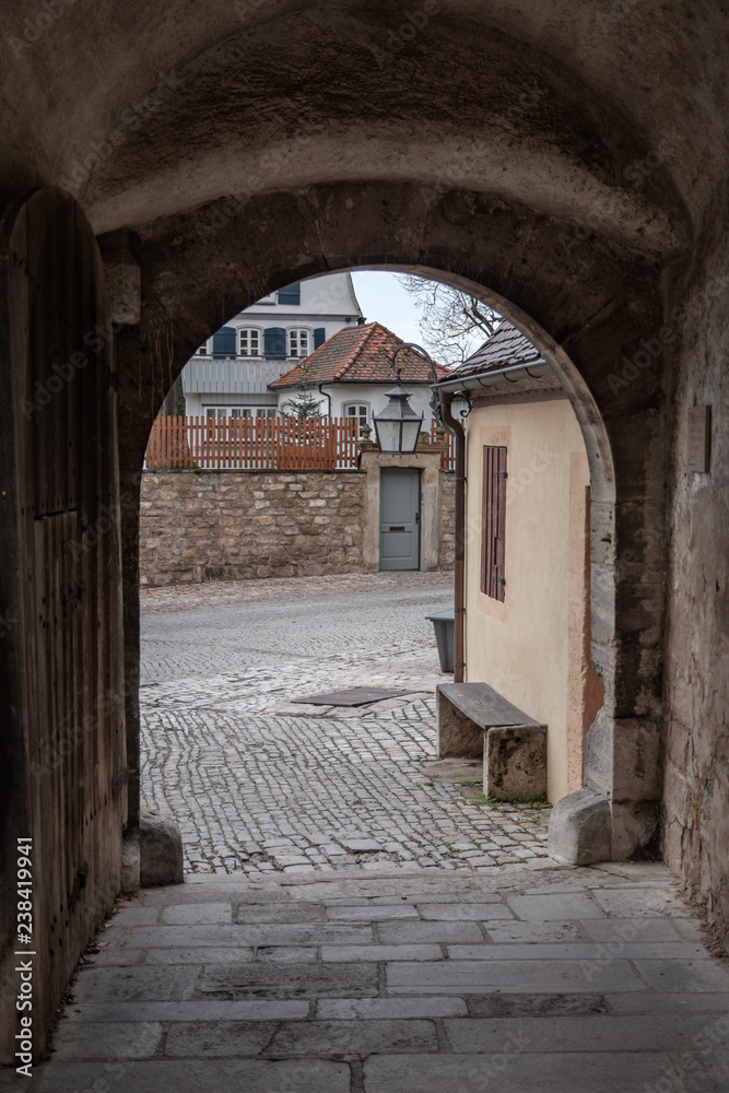 Fototapeta premium In den Gassen von Rothenburg ob der Tauber