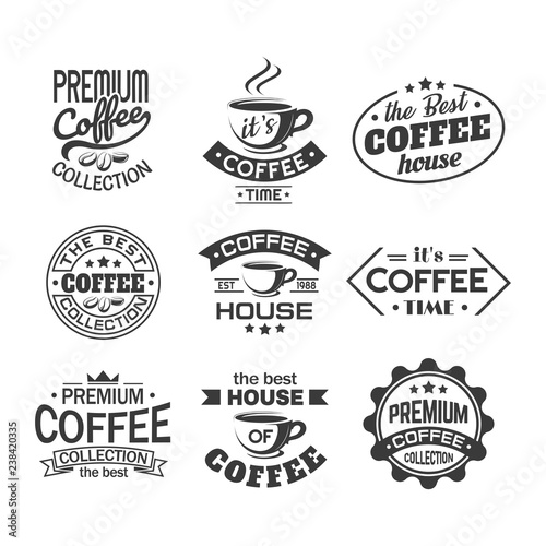 Canvas Print Cup of coffee for shop or store sign, cafeteria