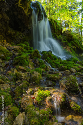 Waterfall before sunset