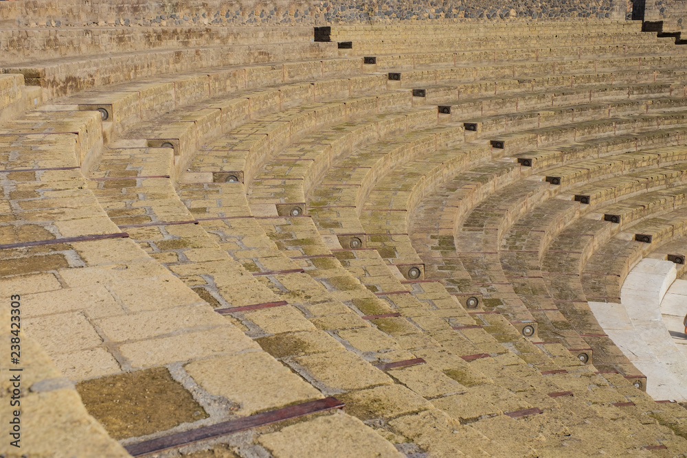 Fototapeta premium Ruin of amphitheatre - theatre in Italian Pompeii