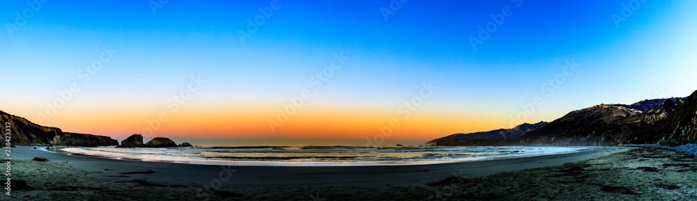 Sunset along Big Sur Coastline, CA