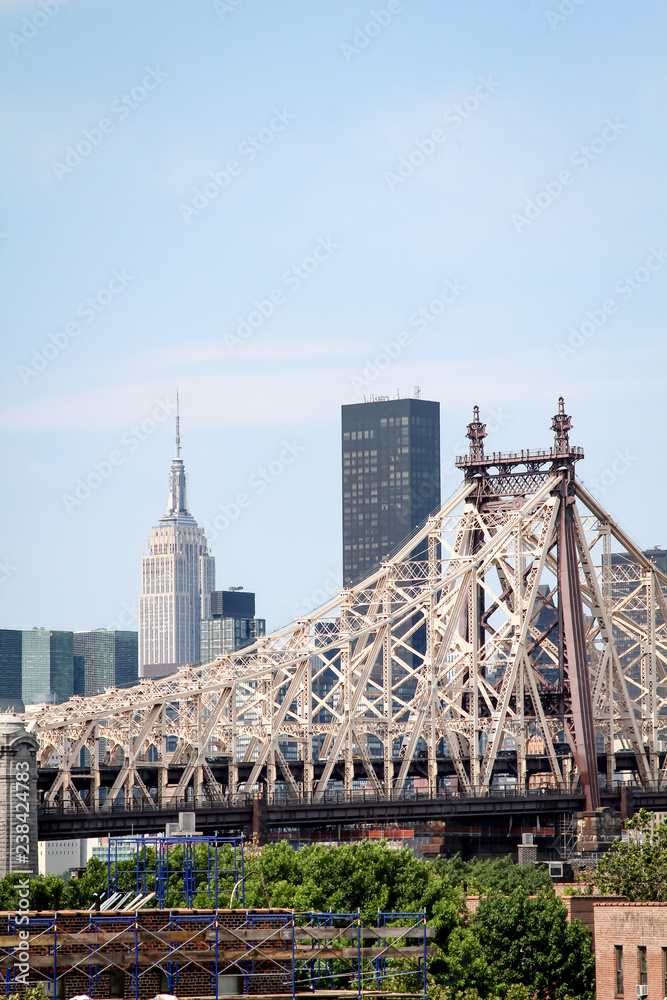 Obraz premium Blick auf Manhattan von Queens