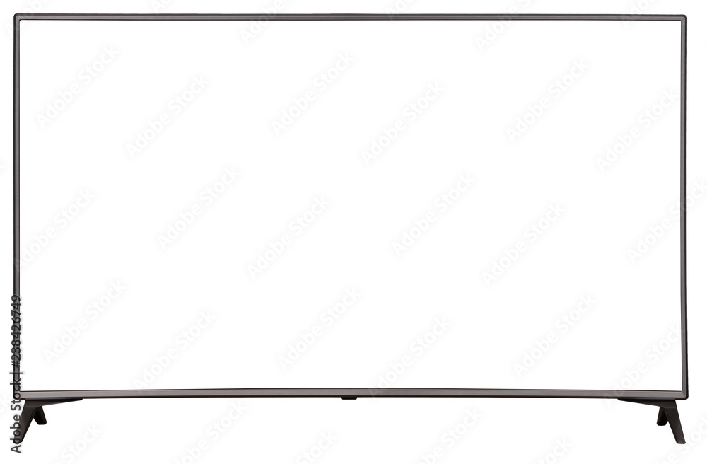 Naklejka premium TV display screen frame with white backbackground