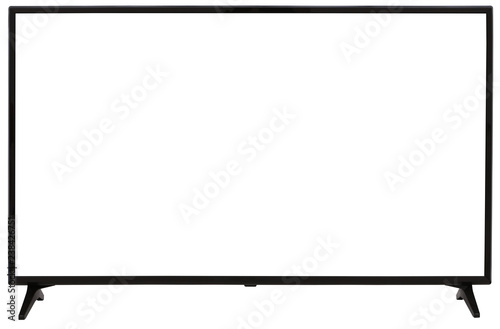 TV display screen frame with white backbackground