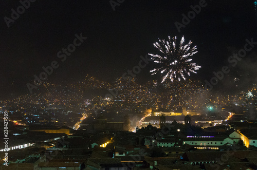 Fireworks in Cusco