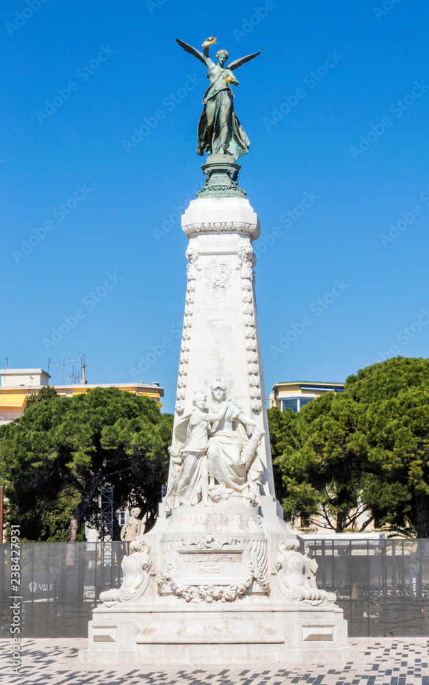 Monument in the center of Nice, France