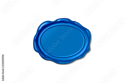 vector wax seal stamp shape