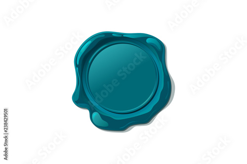 vector wax seal stamp shape