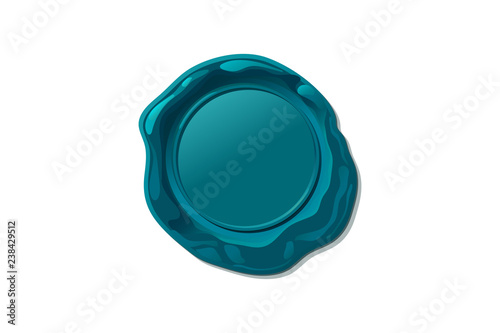 vector wax seal stamp shape