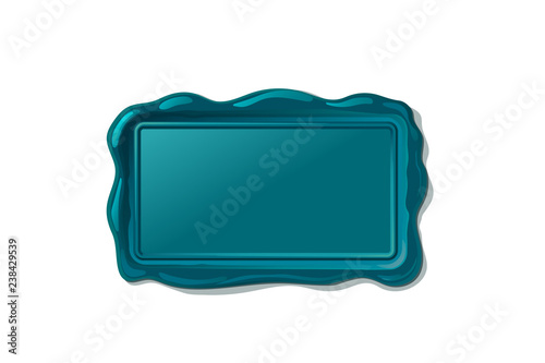 vector wax seal stamp shape