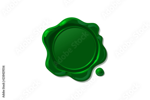 vector wax seal stamp shape
