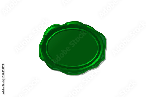 vector wax seal stamp shape