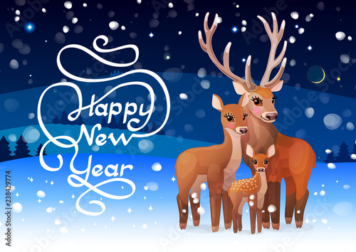 vector happy new year card