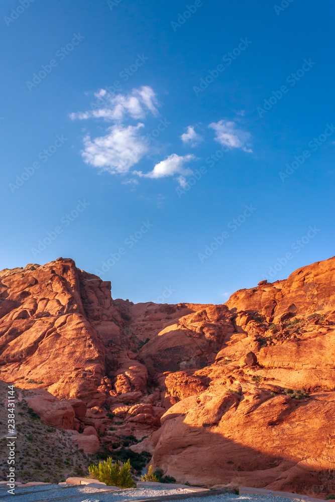 Canyon cove at Red Rock Canyon National Conservation Area in Nevada, USA