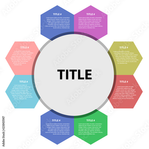 Business infographic with text. Vector illustration design