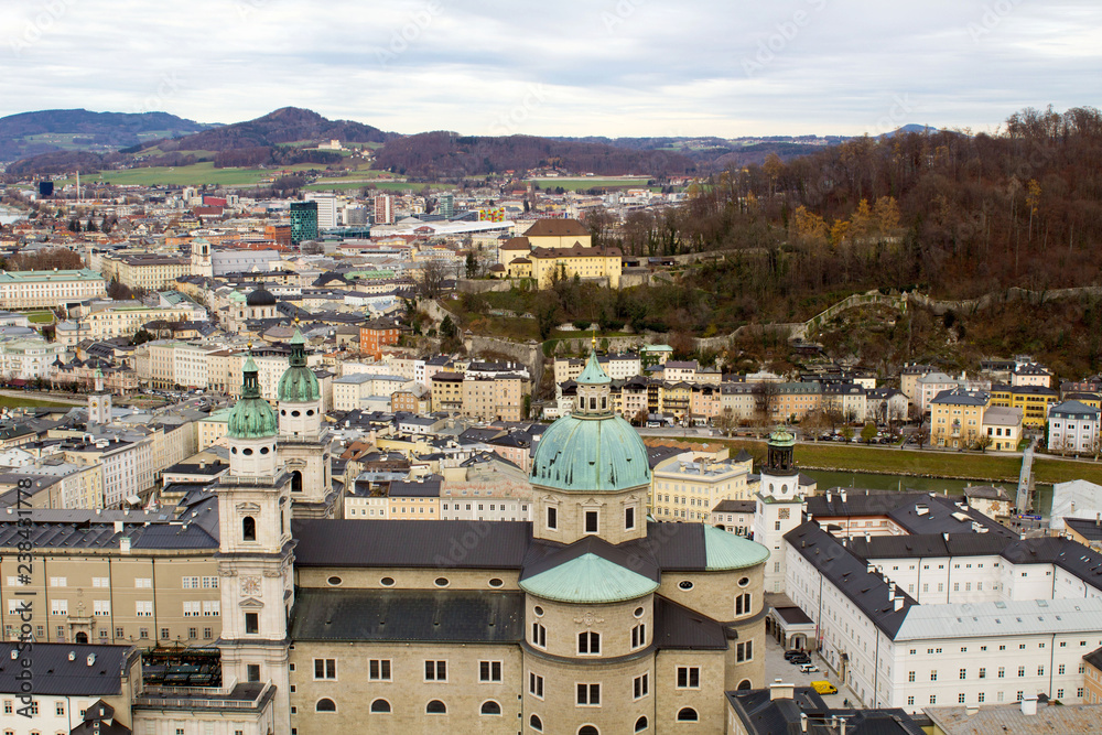 Obraz premium Panoramic view of the city.Salzburg.Austria.