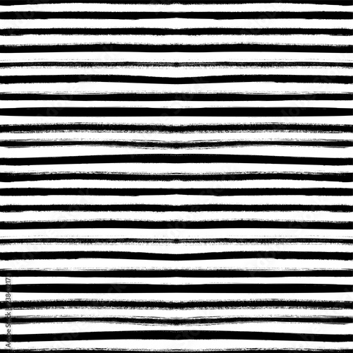 Seamless pattern with horizontal lines. Hand drawn vector ornament for wrapping paper.