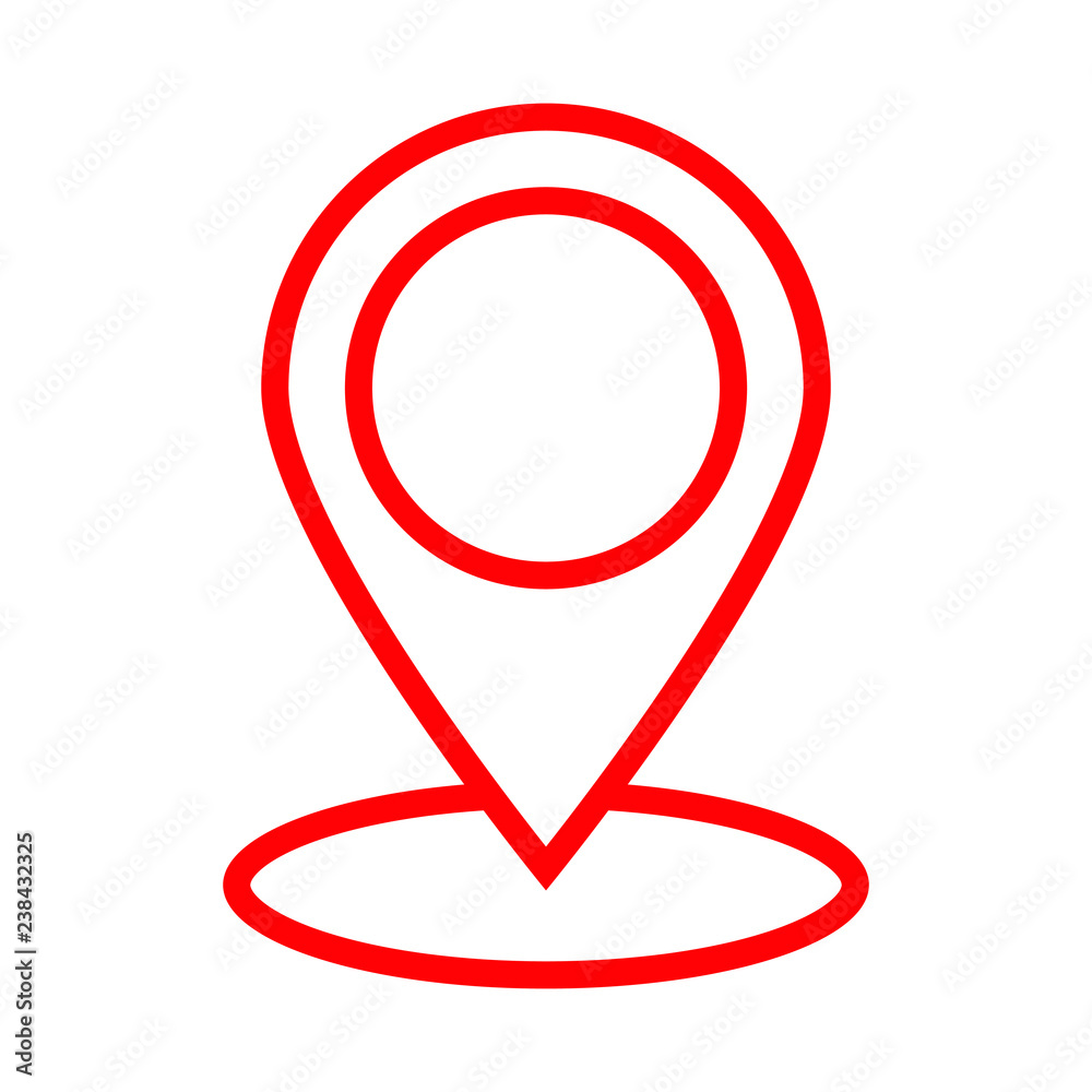 Map pin vector icon Map pin vector icon