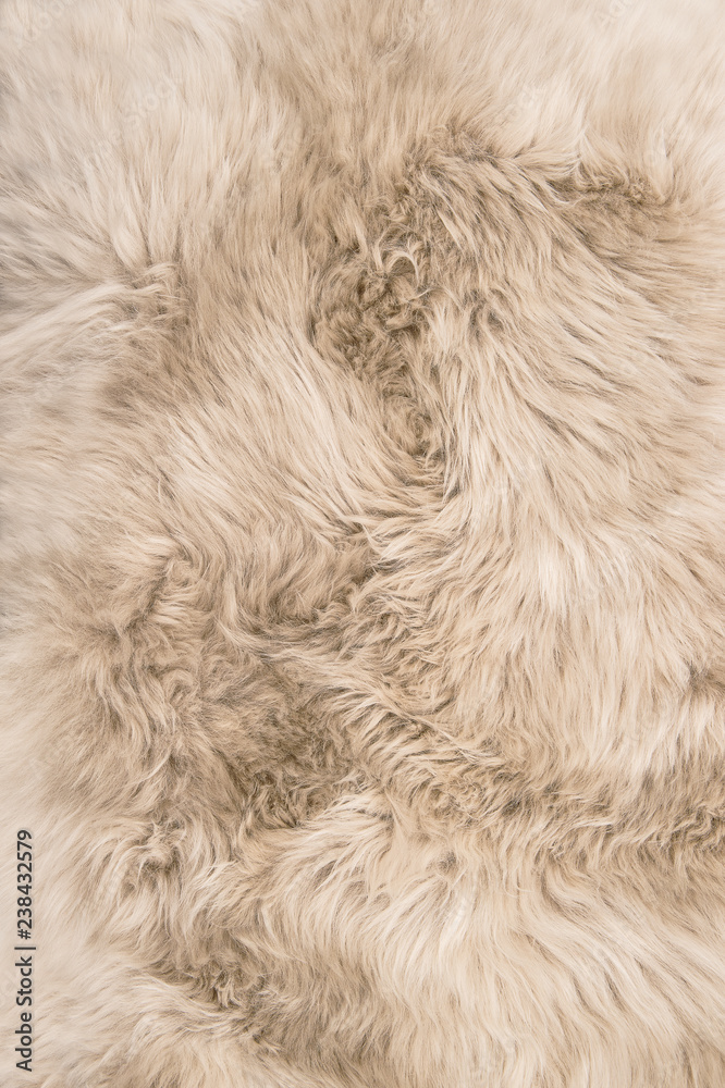 Sheep fur Natural color sheepskin rug background texture Sheep fur Natural color sheepskin rug background texture