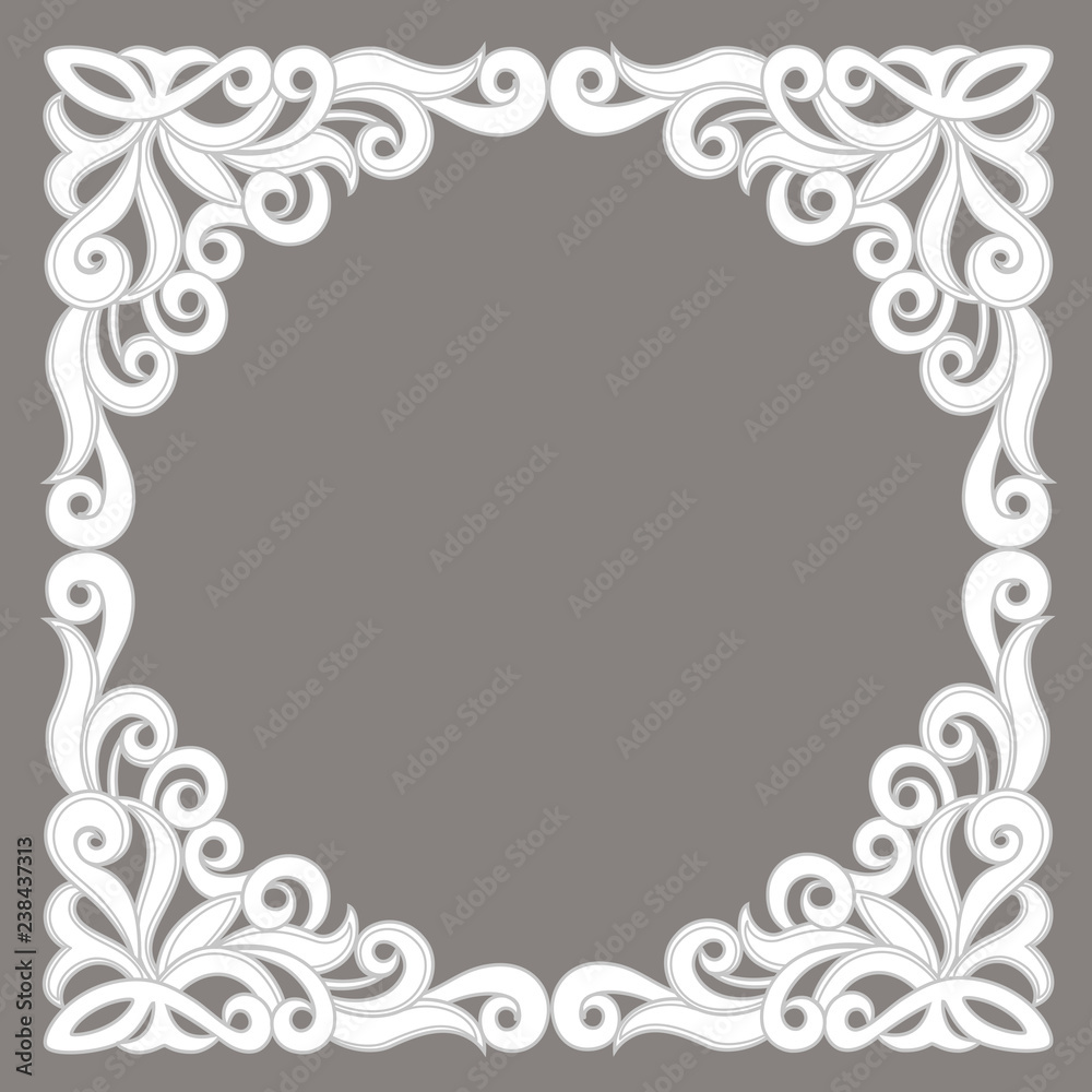 Template frame design for card. Template frame design for card.
