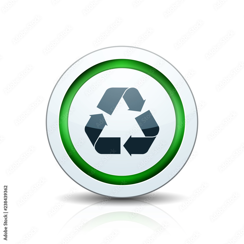 Recycle button illustration