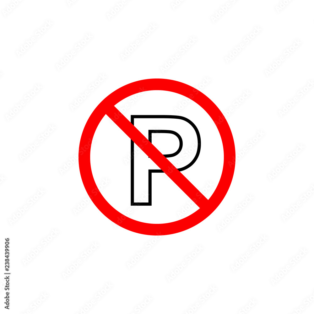 Forbidden Parking icon can be used for web, logo, mobile app, UI, UX Forbidden Parking icon can be used for web, logo, mobile app, UI, UX