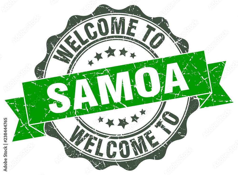 Samoa round ribbon seal Samoa round ribbon seal