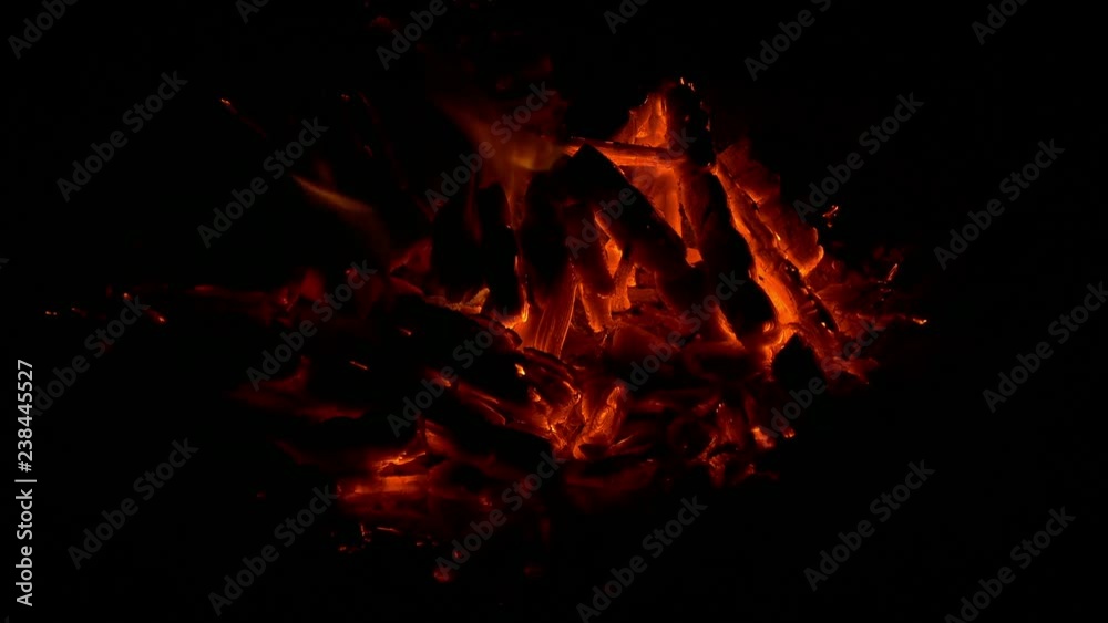 Glowing Red Fire Embers Glowing Red Fire Embers