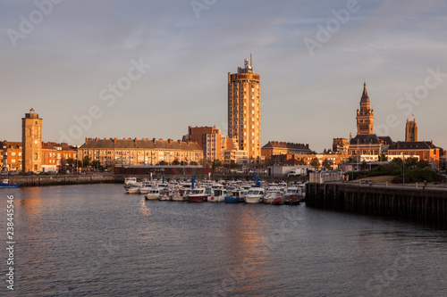 Waterfront and architecture in Dunkirk, France photo