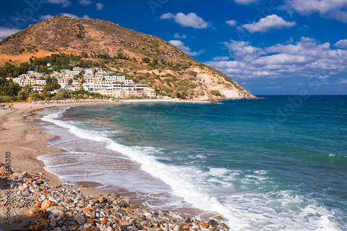 Fodele beach on Crete island with azure clear water, Greece, Europe photo