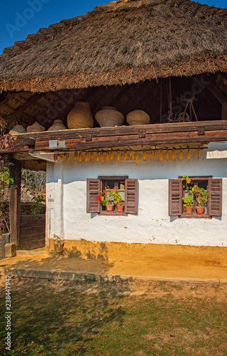Traditional countryside house in Szalafő, Hungary